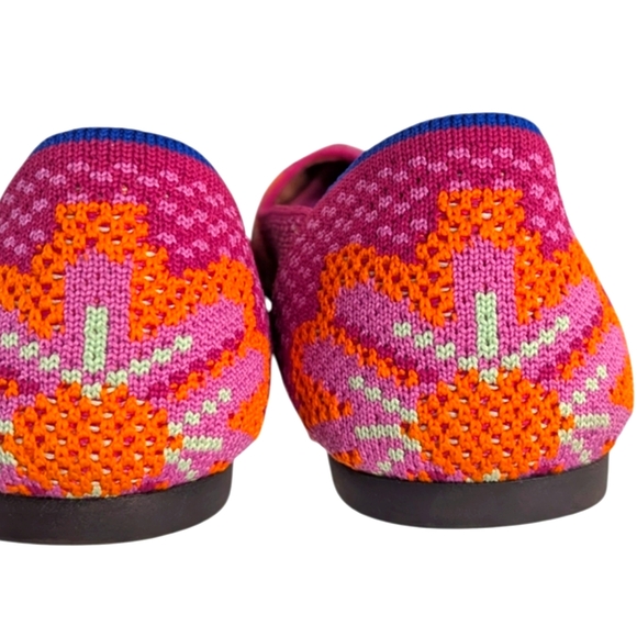 Rothy's Point Lotus Floral Women's Shoes Flats Loafers Slip Ons Size 8.5 - Picture 8 of 10